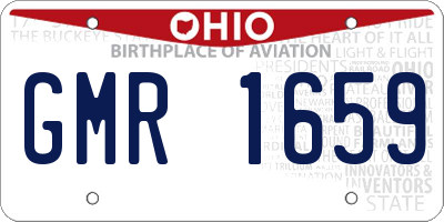 OH license plate GMR1659