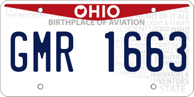 OH license plate GMR1663