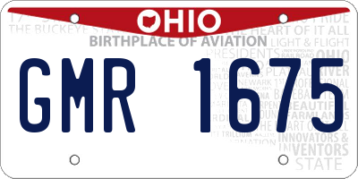 OH license plate GMR1675