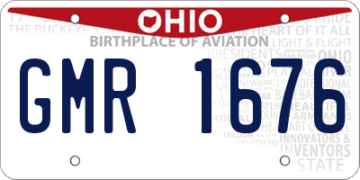 OH license plate GMR1676