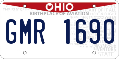 OH license plate GMR1690