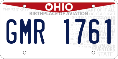 OH license plate GMR1761