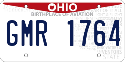 OH license plate GMR1764