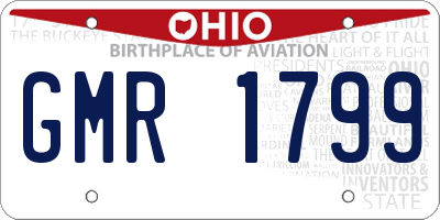 OH license plate GMR1799