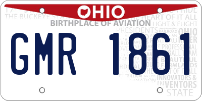 OH license plate GMR1861