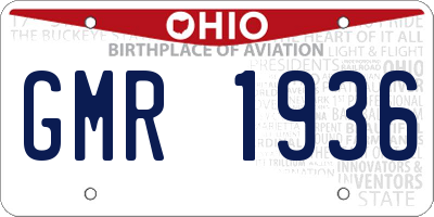 OH license plate GMR1936