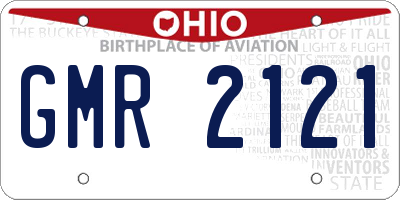 OH license plate GMR2121