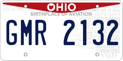 OH license plate GMR2132