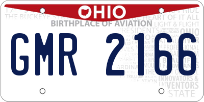 OH license plate GMR2166