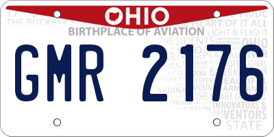 OH license plate GMR2176