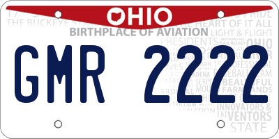 OH license plate GMR2222
