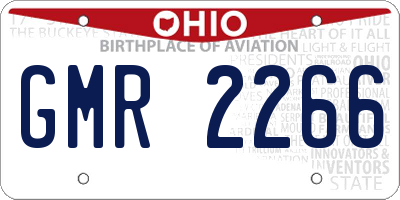 OH license plate GMR2266