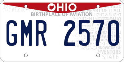 OH license plate GMR2570