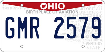 OH license plate GMR2579