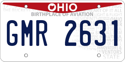 OH license plate GMR2631