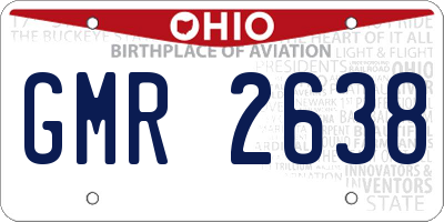 OH license plate GMR2638