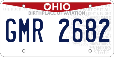 OH license plate GMR2682