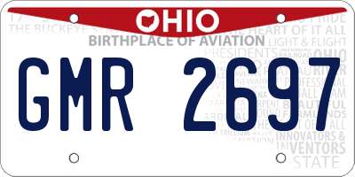 OH license plate GMR2697