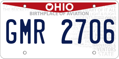 OH license plate GMR2706