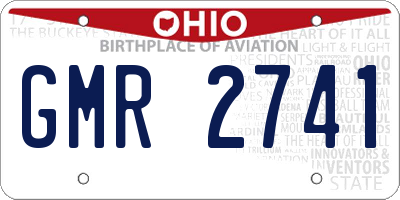 OH license plate GMR2741