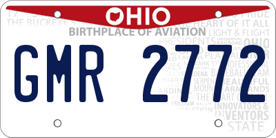 OH license plate GMR2772