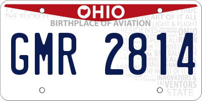 OH license plate GMR2814