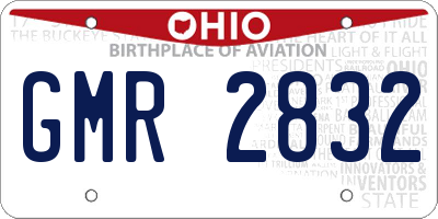 OH license plate GMR2832