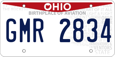 OH license plate GMR2834