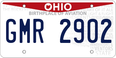 OH license plate GMR2902