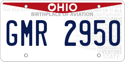 OH license plate GMR2950