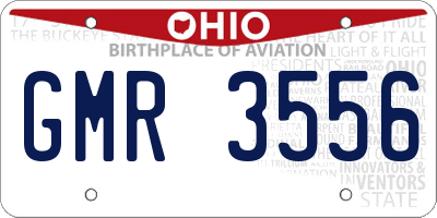 OH license plate GMR3556