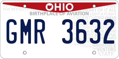 OH license plate GMR3632