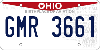 OH license plate GMR3661
