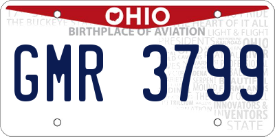 OH license plate GMR3799