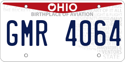 OH license plate GMR4064