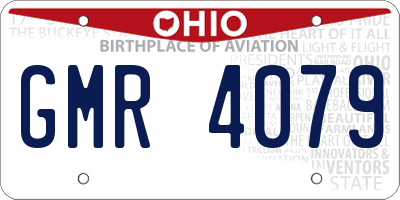 OH license plate GMR4079