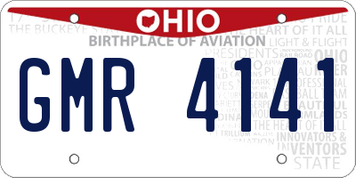 OH license plate GMR4141