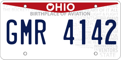 OH license plate GMR4142