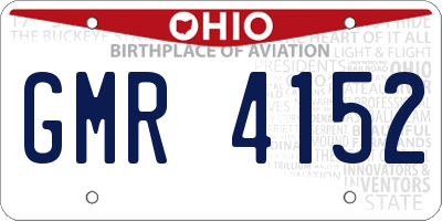 OH license plate GMR4152