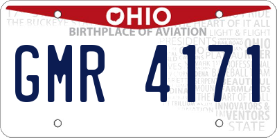 OH license plate GMR4171