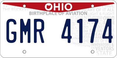 OH license plate GMR4174