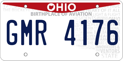 OH license plate GMR4176