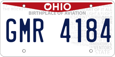OH license plate GMR4184