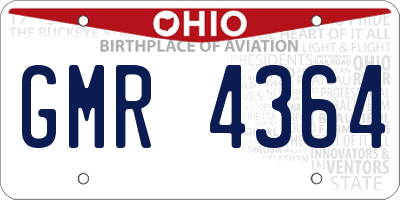 OH license plate GMR4364