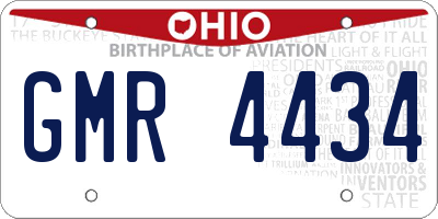 OH license plate GMR4434