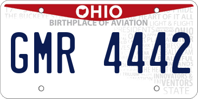 OH license plate GMR4442
