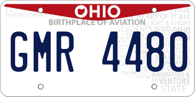 OH license plate GMR4480