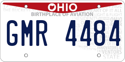 OH license plate GMR4484