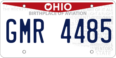OH license plate GMR4485