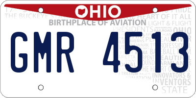 OH license plate GMR4513